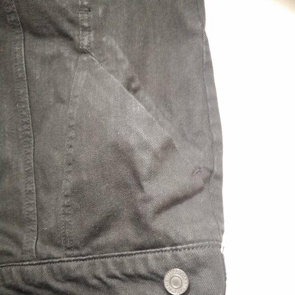 NWT Levi's Commuter 4 Way Stretch Men's Size Small Black Trucker Jacket w/ Hood - Picture 10 of 16